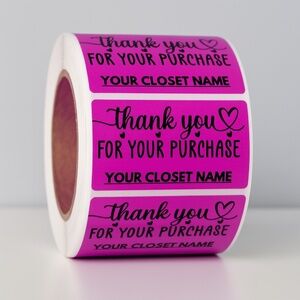 QR CODE Personalized Thank You stickers label